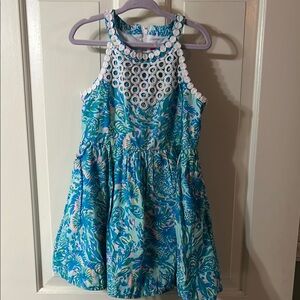 Lilly Pulitzer Blue and White Kids Dress